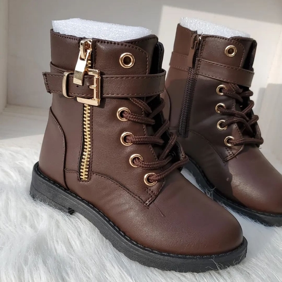 TOP Moda Other - Kids Brown Combat Boots